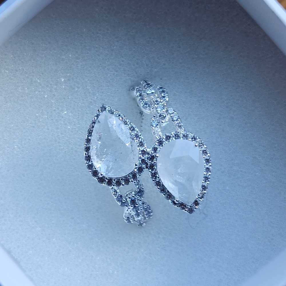 Elegant Silver Teardrop Earrings